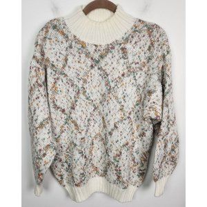 Vtg. Le Moda Women's Sz. L Multicolor Vintage Turtleneck Sweater